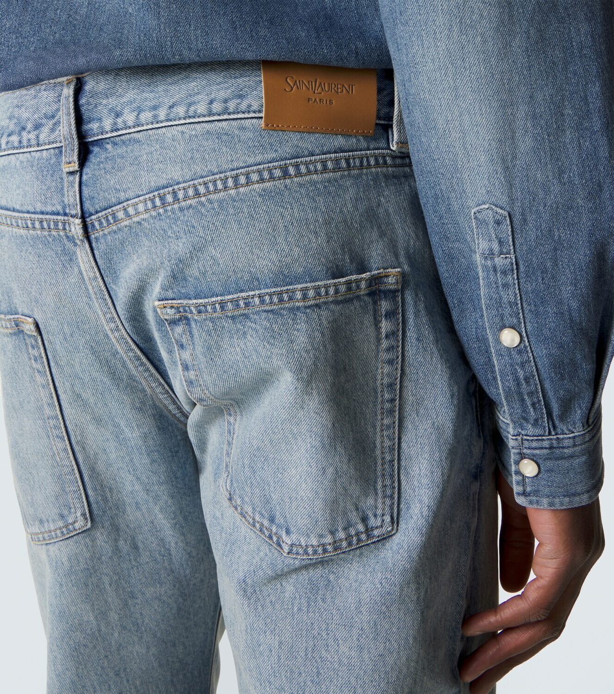 Saint Laurent Faded slim jeans