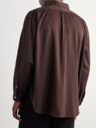 A.PRESSE - Cotton-Twill Shirt - Brown