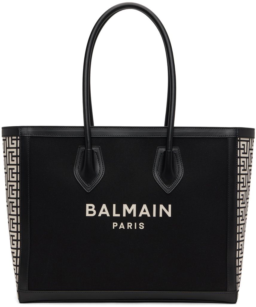 Balmain Black & White B-Army 42 Tote Balmain