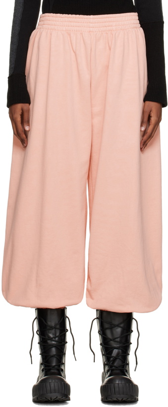 Photo: MM6 Maison Margiela Pink Balloon Leg Lounge Pants