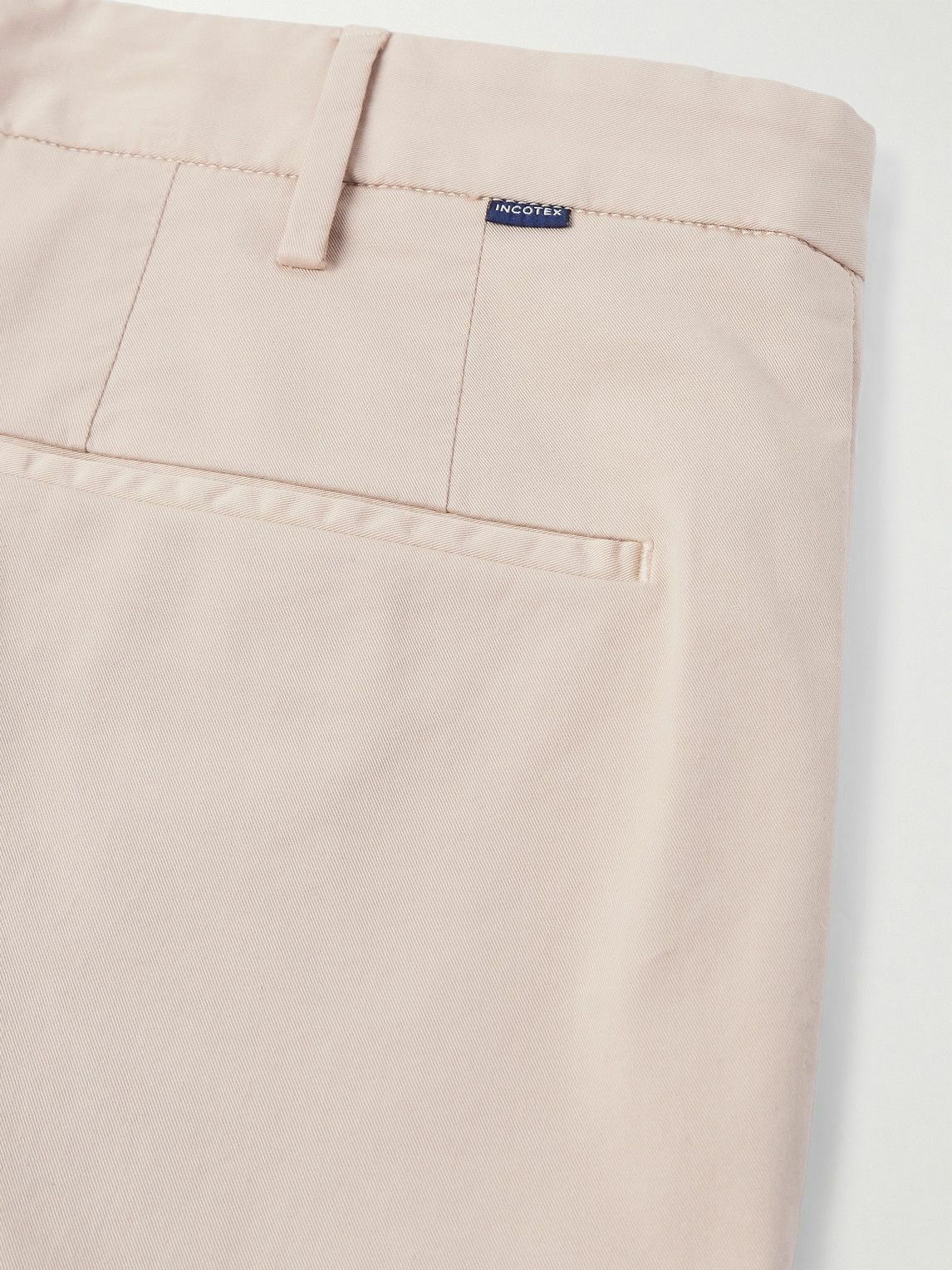 Incotex - Venezia 1951 Slim-Fit Straight-Leg Cotton-Blend Bermuda Shorts - Neutrals