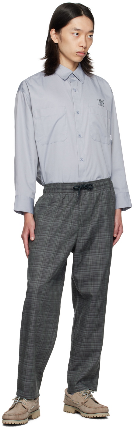 WTAPS Gray Check Trousers
