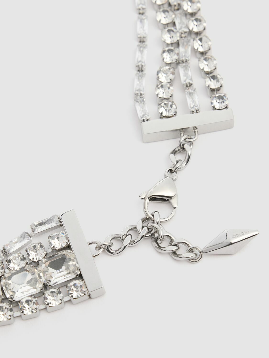 【JIMMY CHOO】Zandra ドロップピアス Zandra Earrings | Silver-Finish Crystal Earrings | JIMMY CHOO