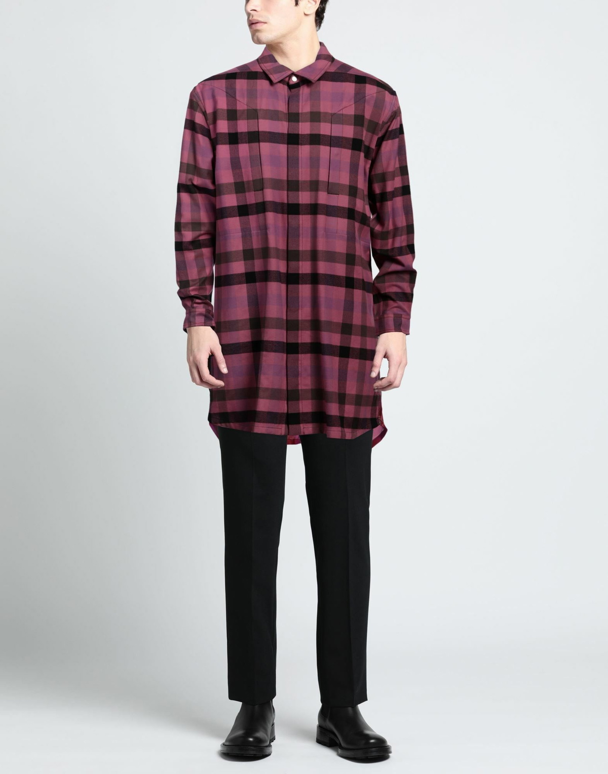 Rick Owens Mens Shirt in Magenta