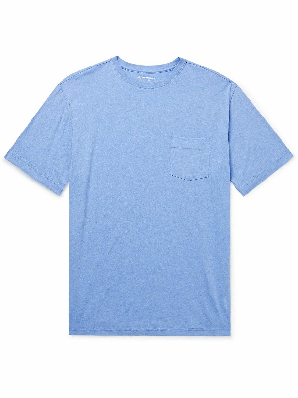 Photo: Peter Millar - Seaside Summer Pima Cotton and Modal-Blend Jersey T-Shirt - Blue