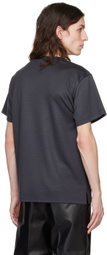 LGN Louis Gabriel Nouchi Gray Asymmetrical Opening T-Shirt