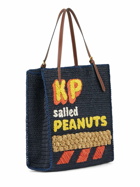 ANYA HINDMARCH Kp Peanuts Raffia Tote Bag