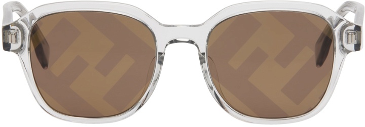 Photo: Fendi Brown Square Sunglasses