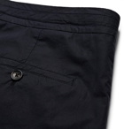 Ermenegildo Zegna - Midnight-Blue Slim-Fit Stretch-Cotton Poplin Suit Trousers - Men - Midnight blue