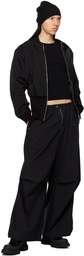 Dion Lee Black Oversized Trousers
