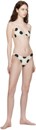 Simon Miller Black & White Bwai Bikini Top