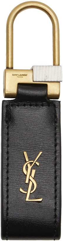 Photo: Saint Laurent Black Monogram Keychain