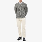 NN07 Men's Jesse Ribbed Crew Knit in Navy Mouline