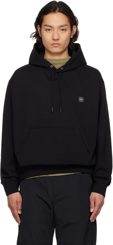 Photo: Solid Homme Black Gradient Embroidery Back Logo Hoodie