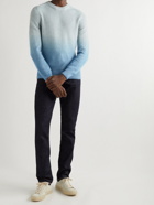 TOM FORD - Degradé Cashmere, Mohair and Silk-Blend Sweater - Blue