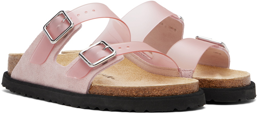 Birkenstock Pink 1774 Arizona PVC Milky Sandals Birkenstock