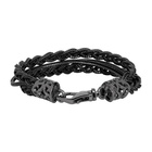 Emanuele Bicocchi Black Braided Bracelet