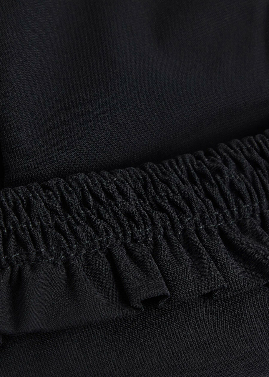 Faithfull The Brand Esterel Frill Bikini Briefs Black