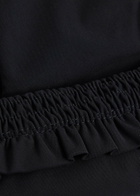 Faithfull The Brand Esterel Frill Bikini Briefs Black