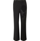 Undercover - Patchwork Wool and Silk-Blend Trousers - Black
