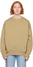 Calvin Klein Beige Relaxed-Fit Sweatshirt