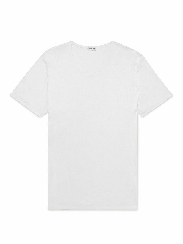 Photo: Zimmerli - Sea Island Cotton-Jersey T-Shirt - White