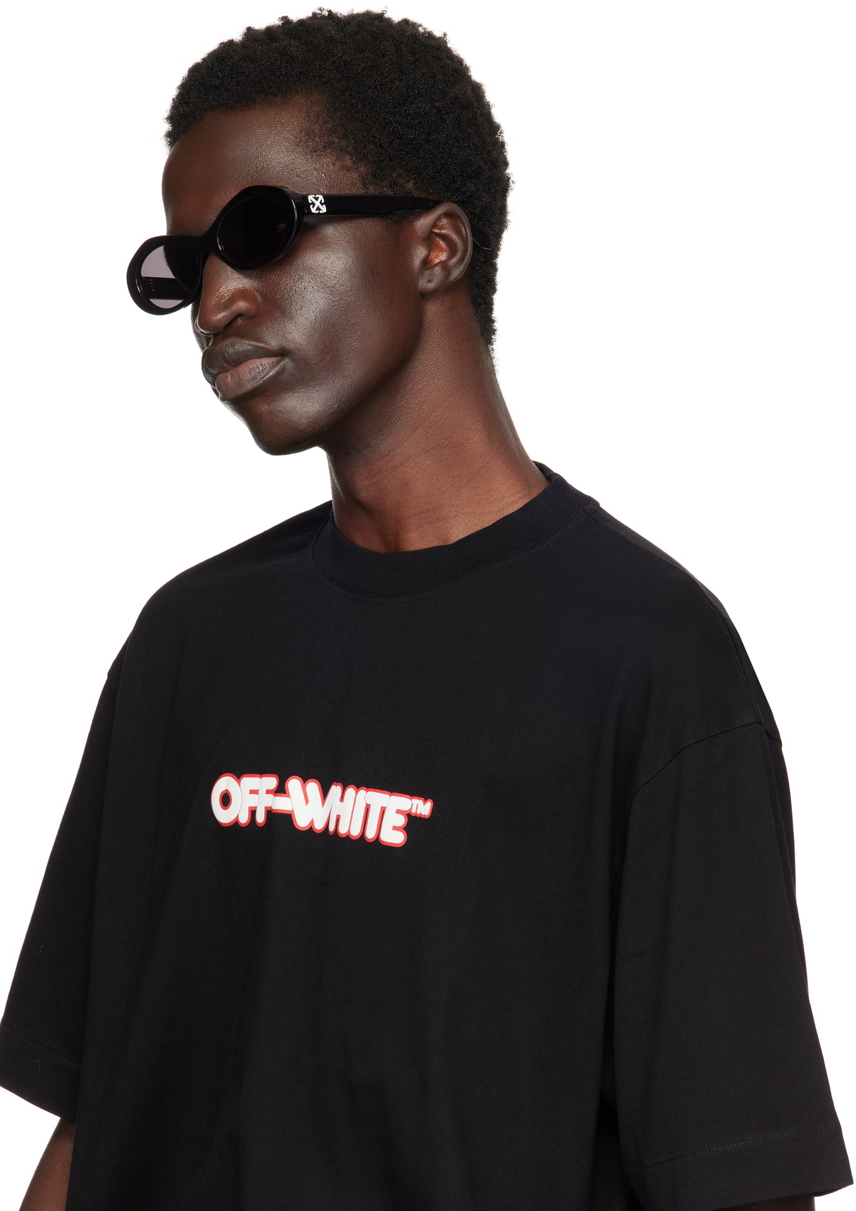 Off-White Black Edison Sunglasses Off-White