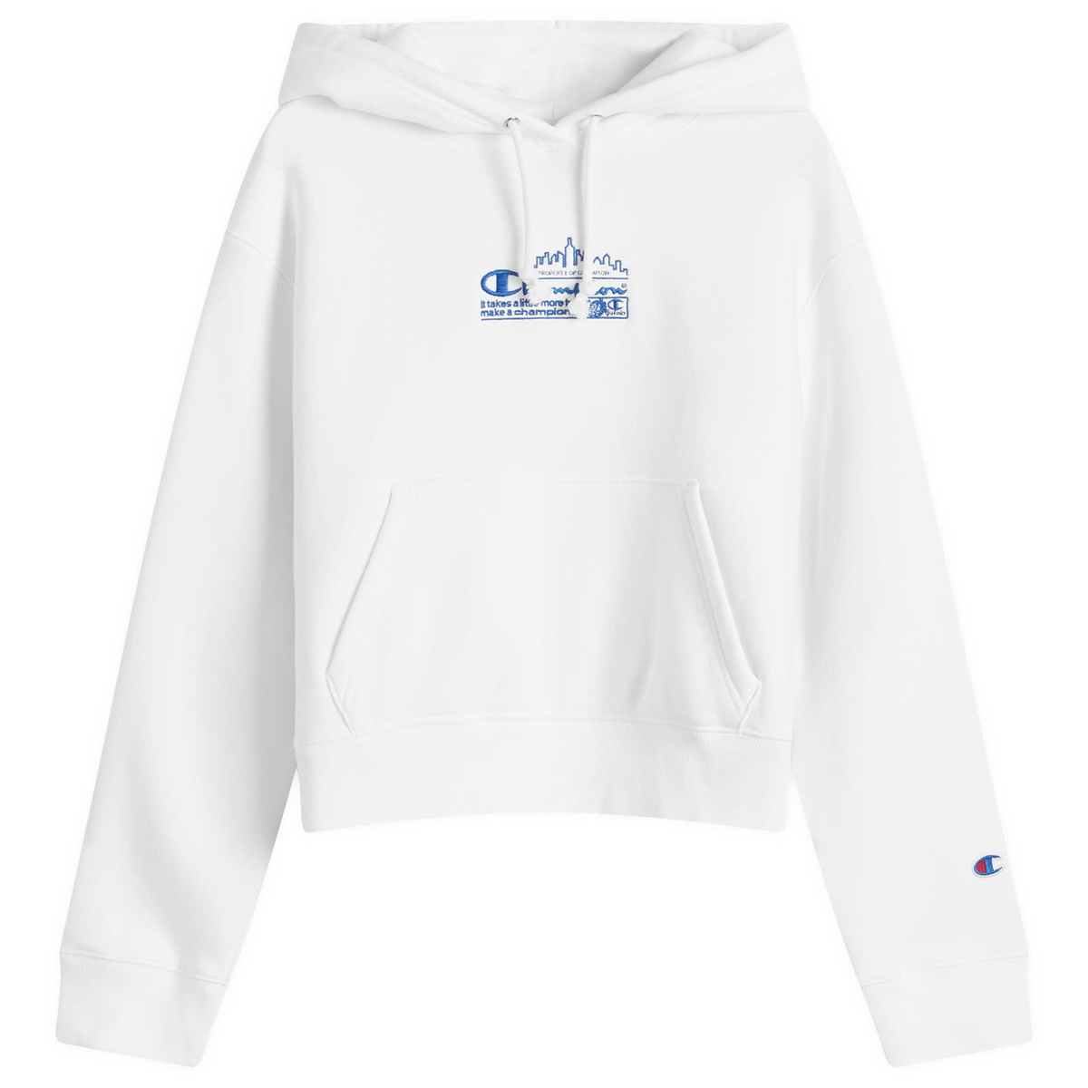 Champion Women's x Guizio Hooded Sweatshirt in White