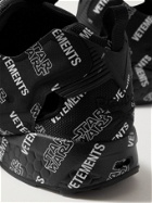 VETEMENTS - Star Wars Reebok InstaPump Fury Logo-Print Canvas and Mesh Sneakers - Black
