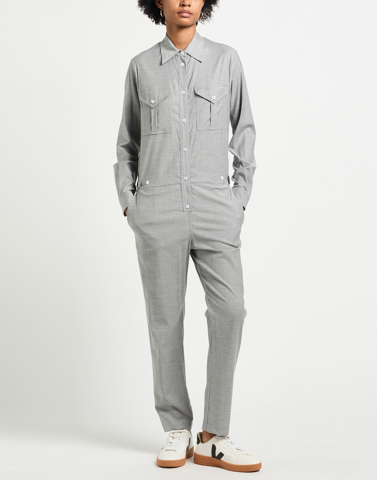 Eleventy Womens Jumpsuit in Grey