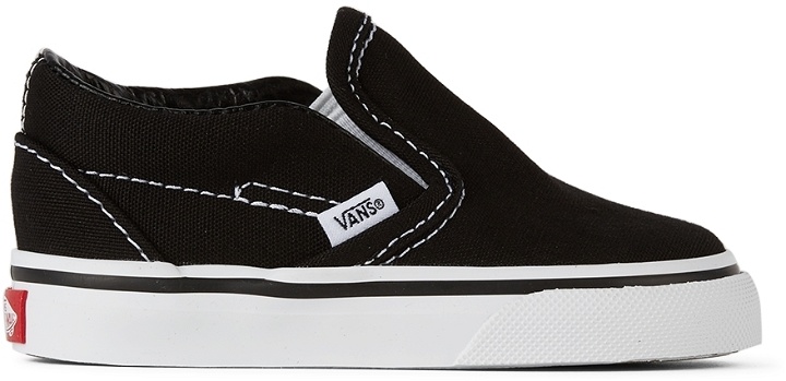 Photo: Vans Baby Black & White Classic Slip-On Sneakers