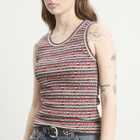 Martine Rose Women's Vest in Red/Grey Stripe
