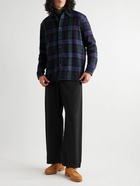 A Kind Of Guise - Dullu checked wool-flannel shirt - Blue