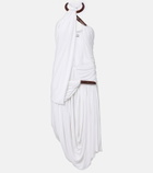 Christopher Esber Chime asymmetric draped jersey midi dress