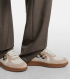 Burberry Terrace leather and suede sneakers