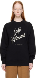 Maison Kitsuné Black 'Cafe Kitsune' Sweatshirt