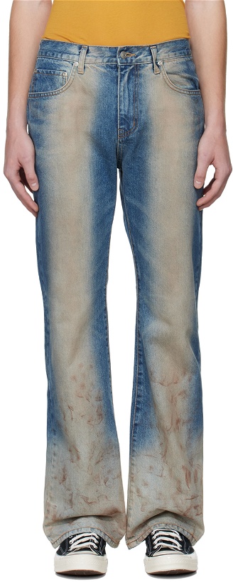 Photo: TheOpen Product SSENSE Exclusive Blue Faded Jeans