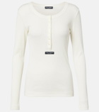 Dolce&Gabbana Ribbed cotton Henley shirt