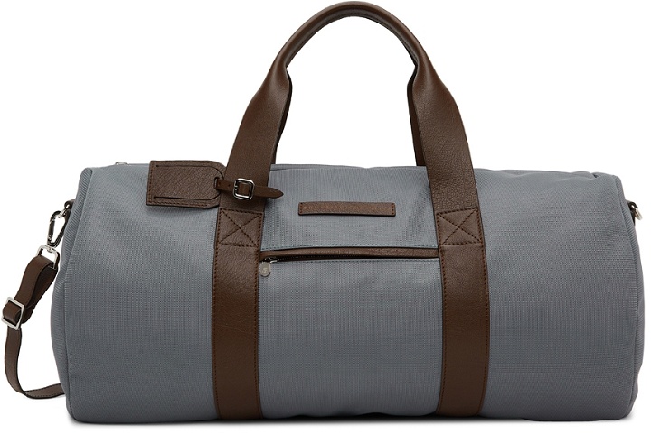 Photo: Brunello Cucinelli Grey Travel Duffle Bag