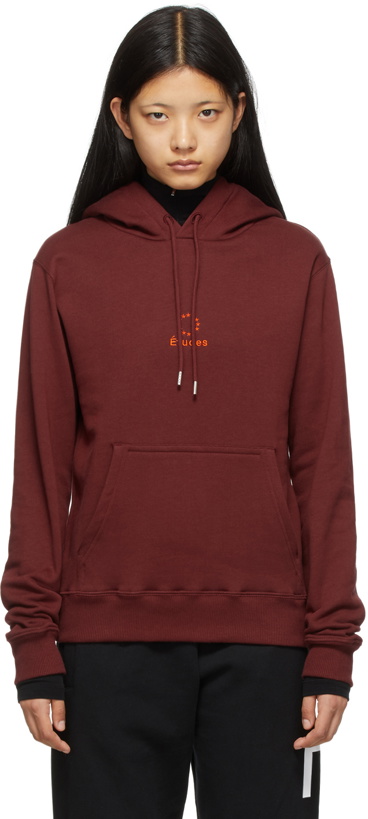 Photo: Études Burgundy Klein Logo Hoodie