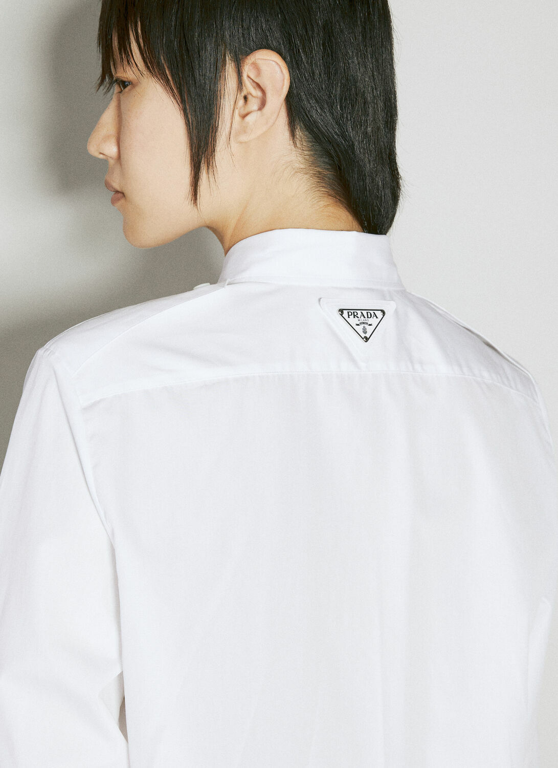 Prada Classic Shirt With Embellished Buttons