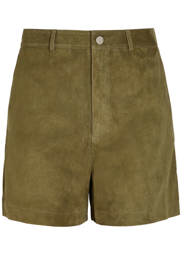 Photo: Arma Bobby Suede Shorts Dark Green