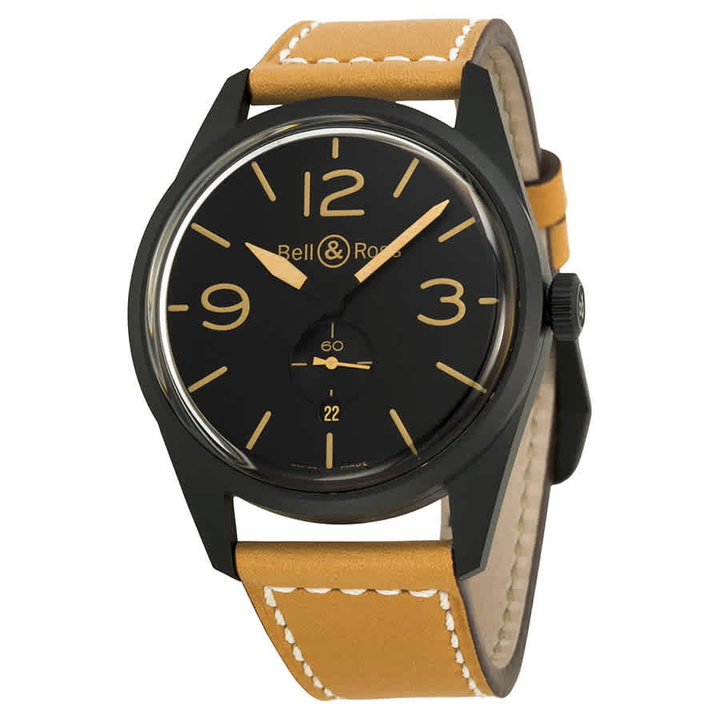 Photo: Bell and Ross Vintage Automatic Black Dial Mens Watch BRV123-HERITAGE