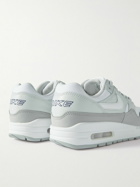 Nike - Air Max 1 '87 Mesh-Trimmed Leather Sneakers - Gray
