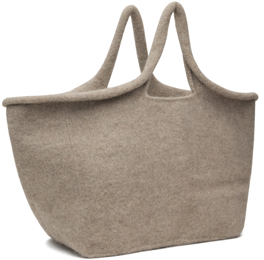 Lauren Manoogian Taupe Knit Market Tote