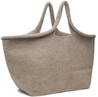 Lauren Manoogian Taupe Knit Market Tote