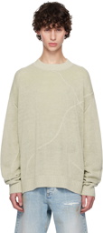 HOPE Green Linen Sweater