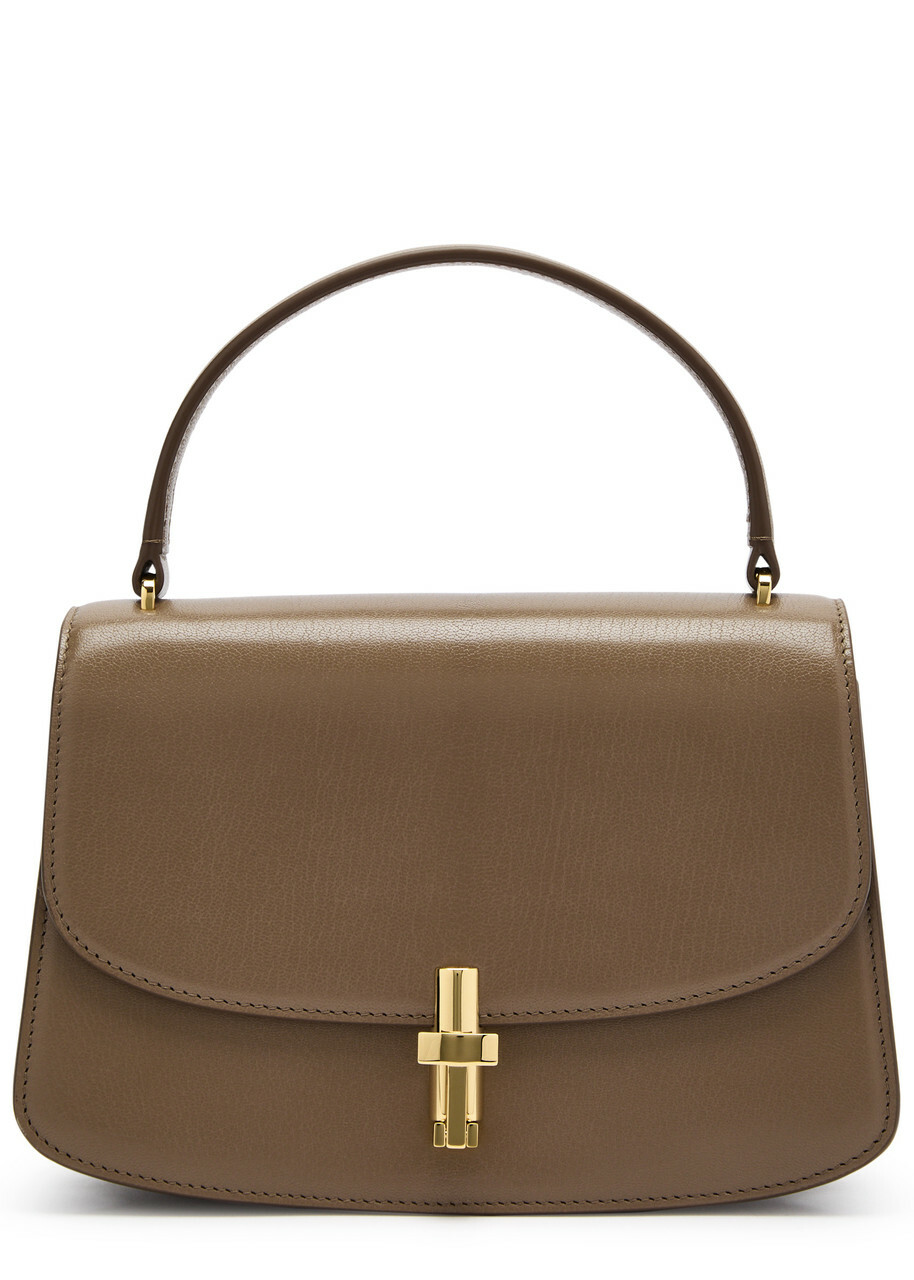The Row Sofia 8.75 Leather top Handle bag - Brown - One Size