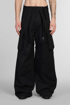 Ann Demeulemeester Iben Pants In Black Cotton