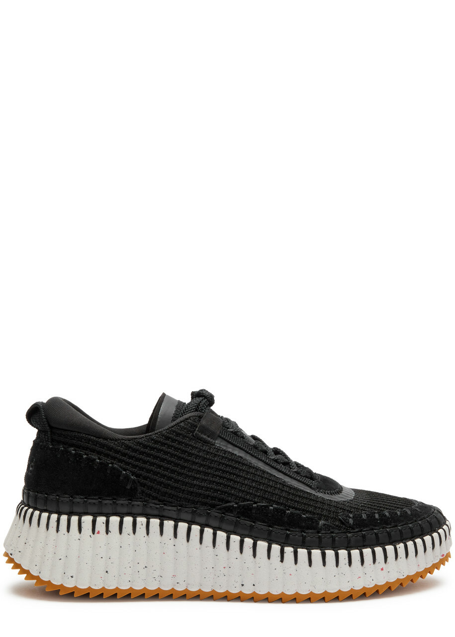 Chloe Nama Panelled Recycled Mesh Sneakers Black